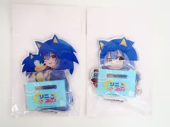 2点セット セガラッキーくじONLINE ホロライブ ソニ×ころ2023 アクリルスタンド 戌神ころね＆ソニック