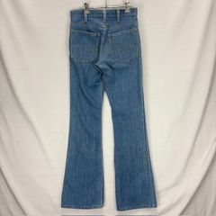 70s 】リーバイス 646 W36 米国製 ベルボトム オレンジタブ 濃紺