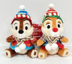 도쿄 디즈니랜드 봉제인형 배지 DISNEY CHRISTMAS 칩&데일゛(녹색/빨강)/Toys Wondrous Christmas! 2025