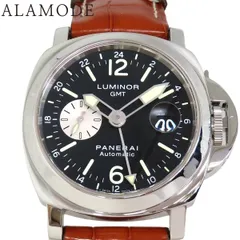 【保証書付】パネライ ルミノール GMT PAM00088 SS/革 ブラック 自動巻き メンズ 41100104341【中古】【アラモード】のサムネイル