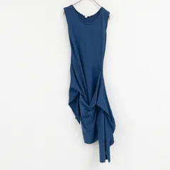 HELMUT LANG ヘルムートラング ノースリーブワンピース アシンメトリー 変形 ヴィンテージ コットン ネイビー レディース 9AR b00837のサムネイル