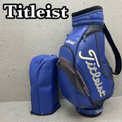 タイトリスト キャディバッグ ブルー ビッグロゴ カッコいい カート式