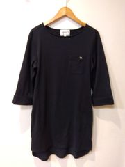 【中古】St. John（セント・ジョン）トップス　Lサイズ　アシンメトリー　変形カットソー　伸縮性あり　ストレッチ素材　とろみ素材＿S26＿s-1002-26 中古】St. John（セント・ジョン）トップス Lサイズ アシンメトリー