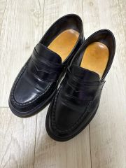 コムデギャルソン ローファー 厚底 靴シューズ 本革 vibramソール 日本