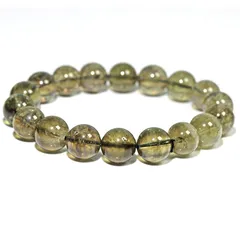  〔K2210-2〕約11mm 高品質 ブラックリビアングラス ラダー入り 隕石 ブレスレット Libyan desert glass