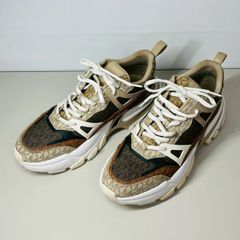 マイケルコース スニーカー 厚底 チャンキー ダッド メッシュ レザー 