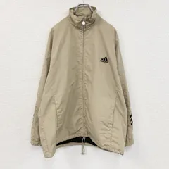 ～00s　adidas　アディダス　フルジップジャケット　パフォーマンスロゴ　ヴィンテージ　ベージュ　Lサイズ　古着