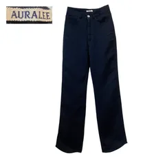 【名作】AURALEE オーラリー LINEN DOUBLE FACE 5P PANTS 0 リネン ネイビーのサムネイル