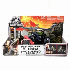 ジュラシックワールド アクション フィギュア オーウェン バイク マテル ブルー 中古 O11220397