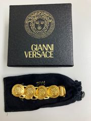 本物】Versace メデューサ 5連ゴールドブレス 【未使用タグ付き 
