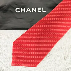 【新品】CHANEL　シャネル　 シルクネクタイ 　ココマーク　レッド