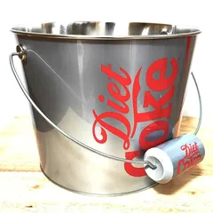 コカコーラ ビバレージバケツ ダイエット コーラ 小物入れ 収納 ブリキ アウトドア グッズ Coca Cola インテリア 正規ライセンス品 アメリカン 雑貨 可愛い ガレージ 屋外 おしゃれ ゴミ箱 カフェ バー 店舗のサムネイル