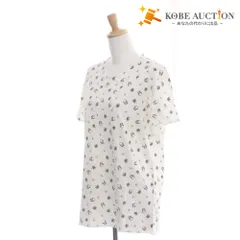 ■ ルシアンペラフィネ lucien pellat-finet Tシャツ 半袖 トップス カットソー スカル ドクロ 総柄 レディース L ホワイト系のサムネイル