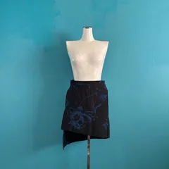1044 Vivienne Westwood ヴィヴィアンウエストウッド　変形スカート 花柄 ジャガード オーブ釦 38のサムネイル
