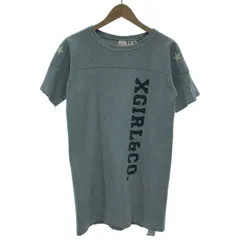 【中古】　Champion × X-GIRL　ワンピース　ひざ丈　Tシャツ　復刻　ランタグ　ブランドロゴ　プリント　アメカジ　ストリート　古着　/2401のサムネイル