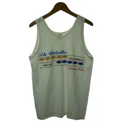 【中古】　JERZEES　タンクトップ　90s vintage　90年代　OLD　プリント　The umbrellas　アドバタイジング　USA製　古着　/7035のサムネイル
