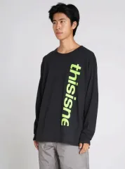ムシンサ ディスイズネバーザット ロゴ 長袖Tシャツ ブラック Mのサムネイル
