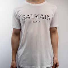バルマン ロゴ Tシャツ サイズL ホワイト 2014 コレクション 美品 