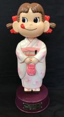 非売品 不二家 陶器 ジャンボペコちゃん人形シリアルナンバー入り