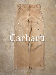 ナス紺フェード◎ USA製 Carharttペンキペインターパンツ B11PTL