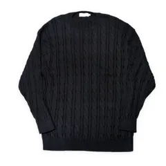 Graphpaper グラフペーパー 22SS Suvin Crew Neck Cable Knit ケーブル編ニットセーター クルーネック TOPS メンズ Size:2のサムネイル