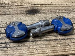 スピードプレイ ステンレスシャフト ビンディングペダル 赤 クリート