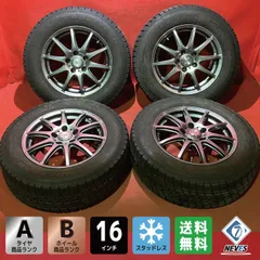 中古スタッドレスタイヤホイールセット【215/65R16 GOODYEAR ICE NAVI6】[16x6.5+53 114.3/5H 社外 ロクサーニ] 4本SETのサムネイル