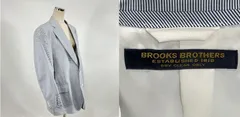 【美品】00s BROOKS BROTHERS ジャケット ブルックスブラザーズ コットンピケ アイビールック アメカジ_KFM_C1119-F02B＃秋服＃オフィスカジュアル＃夏服のサムネイル