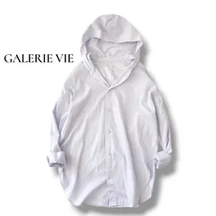 ギャルリーヴィー GALERIE VIE トュモローランド コードクロス フード シャツ ライトパープル フリー 23SS ✨美品✨ 6M015