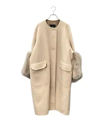 ドゥロワー ウールケヌキファーカフスノーカラーコート レディース SIZE 38 (S) Drawerのサムネイル
