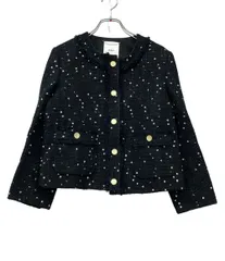 エブール ノーカラージャケット リネンブレンド スパンコールツイード 24ss 3910400156 レディース SIZE 36 (S) ebureのサムネイル