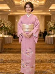 きもの蔵 ◆ 人間国宝・羽田登喜男　訪問着　鴛鴦［良品］のサムネイル