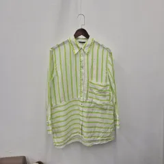 マッシモ ドゥッティ ストライプ レディース リネン シャツ Mのサムネイル