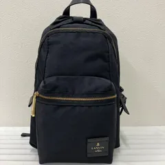3037　LANVIN en Bleu　ランバンオンブルー　トロカデロ　リュックサック　リュック　バックパック　ブラック　黒　無地　リボン　レディース　シンプル　きれいめのサムネイル