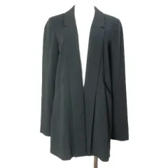 ビーシービージーマックスアズリア BCBGMAXAZRIA ジャケット ボタンレス バックスリット XS 黒 ブラック /Xのサムネイル