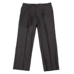 ランバンコレクションLANVIN collection ウールタックパンツ チャコールブラウン88のサムネイル