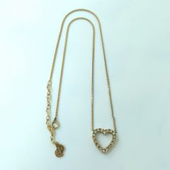 ゴールド ハート型 イニシャル ネックレス 【A】AHKAH アーカー k18