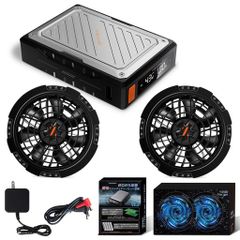 43V超高出力 EVE製21700型ファンバッテリーセット 空調作業服用 デュ 新品 【43V超高出力 EVE製21700型バッテリー】 ファンバッテリーセット