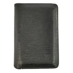 LOUIS VUITTON ルイヴィトン エピ オーガナイザー ドゥ ポッシュ 名刺入れ パスケース IDケースカードケース M63582 ブラック 【B】【メンズ・レディース】★■610852【中古】