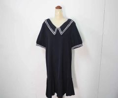 極美品 agnes b. レース襟 リネン混 オールインワン ワイド 40 - メルカリ