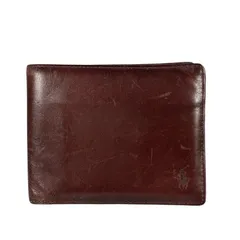 S-17 RALPH LAUREN ラルフローレン 財布 二つ折り ブラウン レザー 286-1-260410 56-14のサムネイル