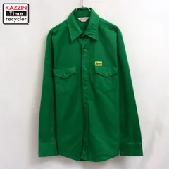 70s USA製 vintage シャモアクロス 長袖シャツ メンズ XLサイズ相当 ビッグサイズ オーバーサイズ