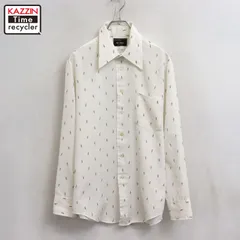 70s vintage J.C.Penney 総柄 長袖シャツ メンズ 表記15 1/2サイズ