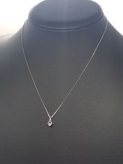 ブラックシリカ ネックレス 43cm 18金チェーン K18WG 医健 - メルカリ