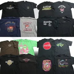 古着卸 まとめ売り 有名企業 Tシャツ 16枚セット ( メンズ XL/2XL ) バッキーズ コカ・コーラ ハードロックカフェ 中古 古着 NE6532