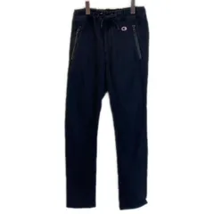 【中古】　Champion REVERSE WEAVE　スウェットパンツ　ウエストゴム　ドローストリング　裏起毛　無地　ワンポイント　ワッペン　アメカジ　古着　/1041