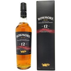 BOWMORE 12年 旧ボトル 蒸留所ラベル 円筒付き 古酒 1000ml - メルカリ