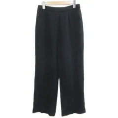 エルマノシェルビーノ ERMANNO SCERVINO スラックス パンツ ストレッチ ダブル仕上げ 42 日本サイズM相当 黒 ブラック /X
