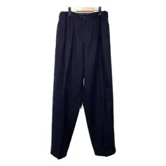 【中古】　Y's for men　ウールパンツ　80s vintage　80年代　テーパードパンツ　ボトムス　無地　ツイード　ウール　ナイロン　ワイドシルエット　日本製　ドメスティック　古着　/1156のサムネイル