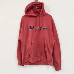 Champion　チャンピオン　リバースウィーブ　スウェットパーカー/フーディー　フェード　現行　赤　レッド　Lサイズ　古着